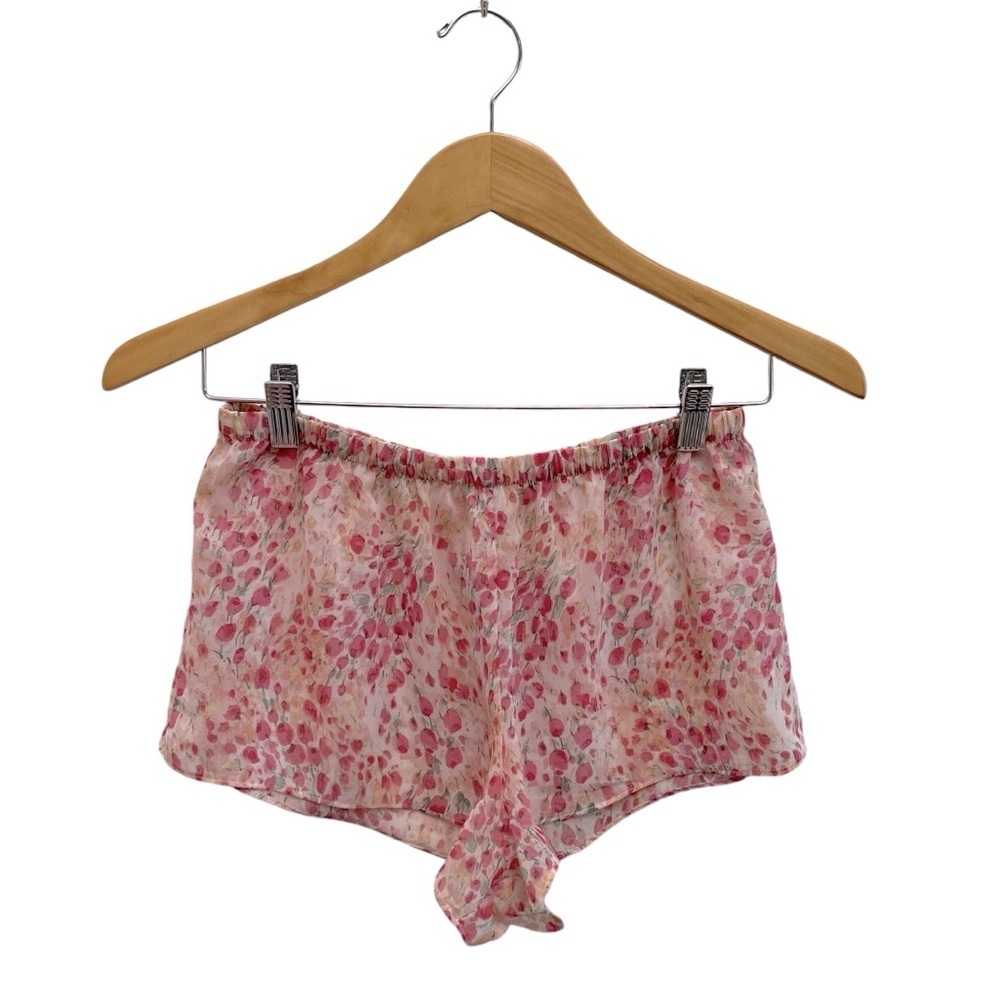 Flora Nikrooz Floral Printed Chiffon Wrap Robe & Shorts Intimates Set - Picture 9 of 12